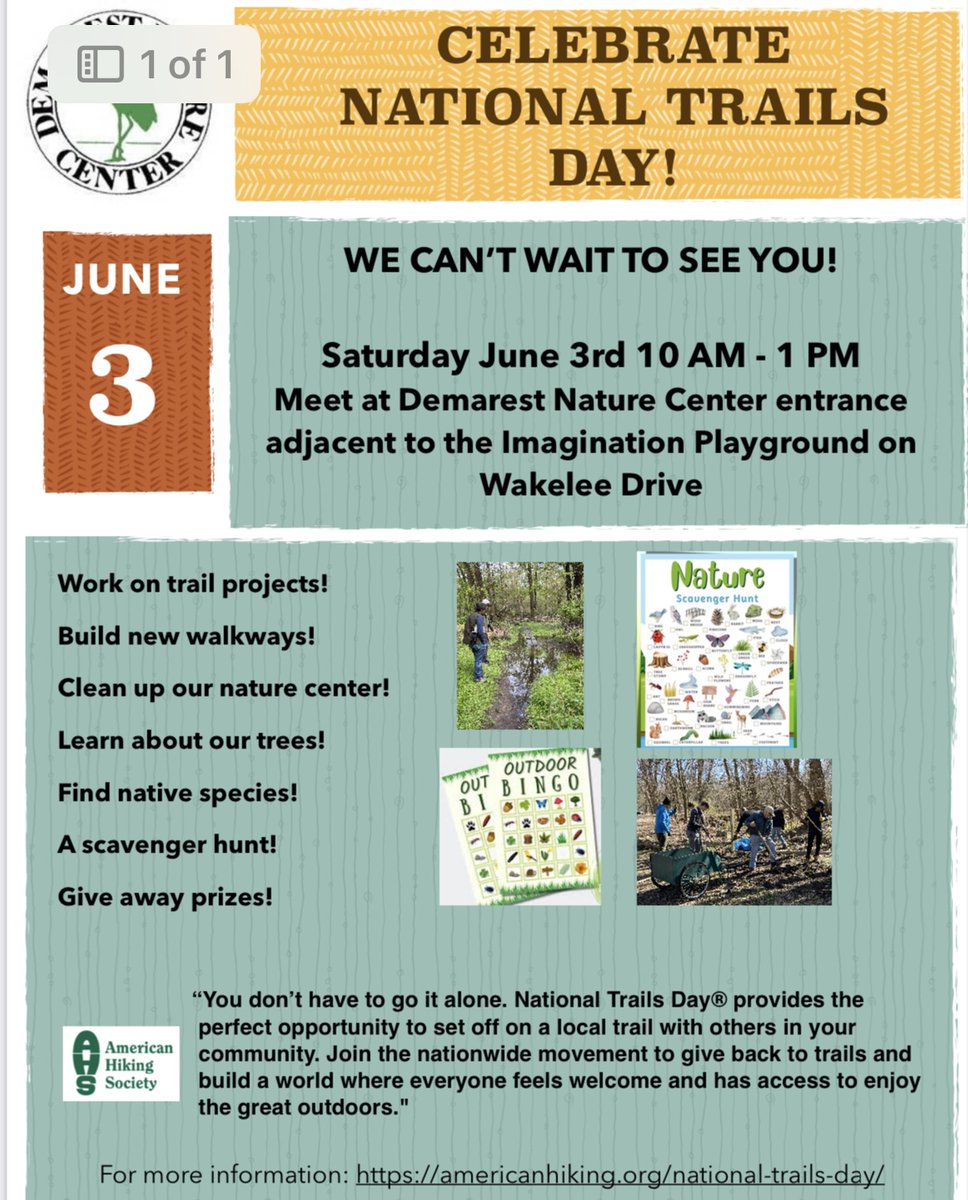 DemarestNature's tweet image. #NationalTrailsDay