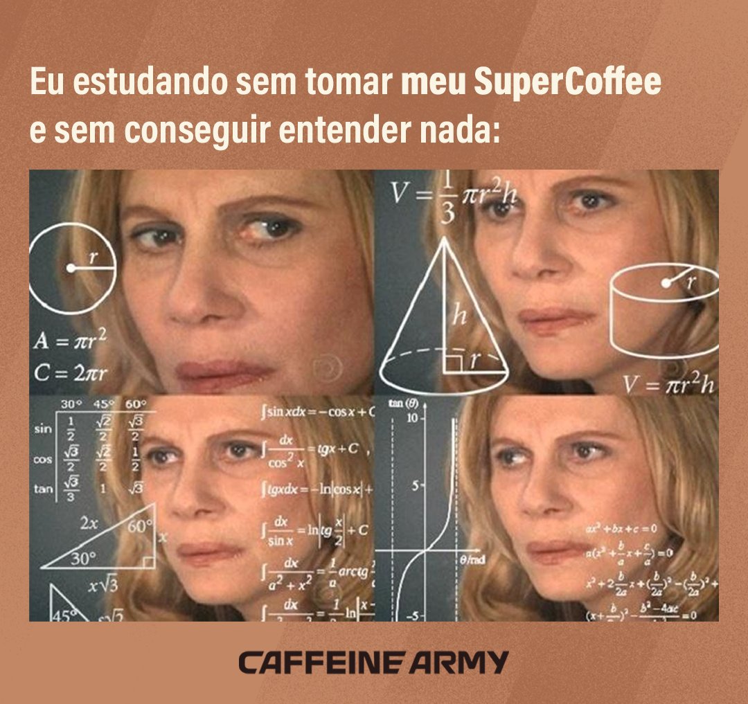 caffeinearmy's tweet image. Seja para trabalhar ou estudar, por aqui não abrimos mão do nosso aliado da rotina! ☕

Com SuperCoffee você tem energia,  foco e maior performance cognitiva para viver a sua melhor versão. 🧠
