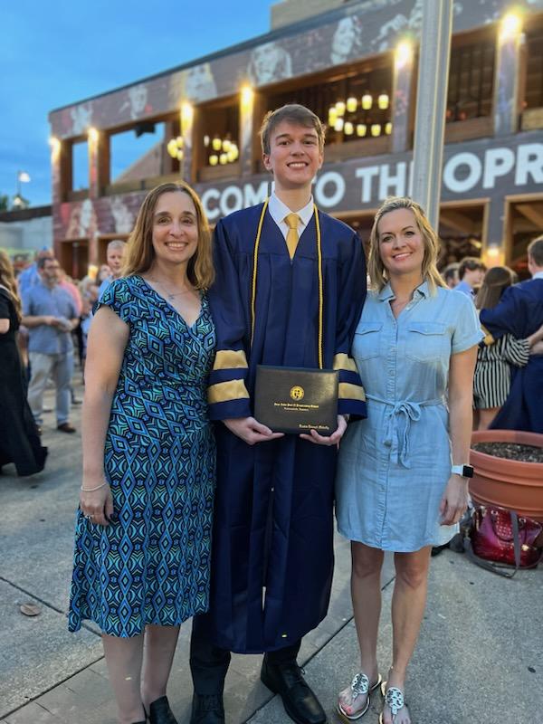 Our high school intern for this past year graduated last night. We are so proud of him and will miss him. Thank you to Jen Fuhr my lab manager for being such an awesome mentor!!