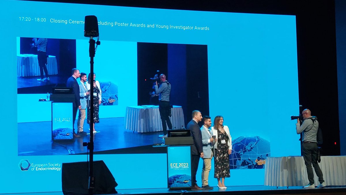I'm extremely grateful to @ESEndocrinology for this ESE Young Investigator Award of #ECE2023 to our work on neuronostatin in MAFLD and HCC.

🔝🔥🔥 Off to great start in my PhD thesis 🔥🔥🔝

#BecauseHormonesMatter