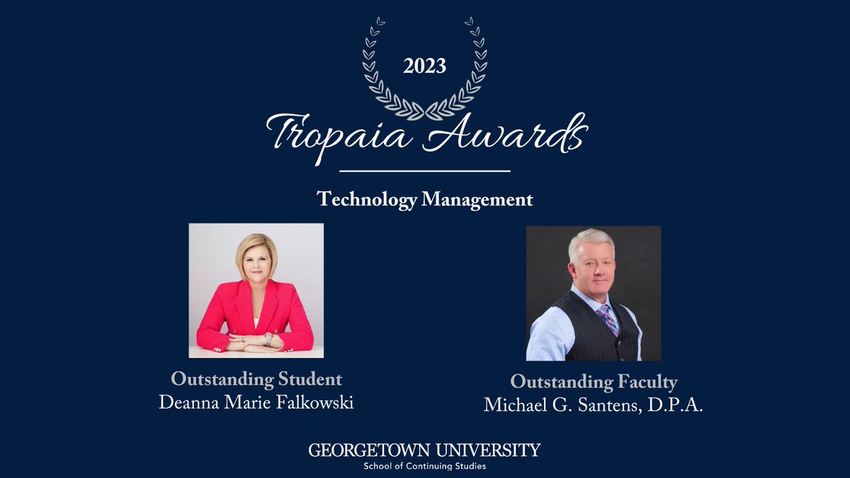 GeorgetownTM's tweet image. Congratulations to our Technology Management winners!