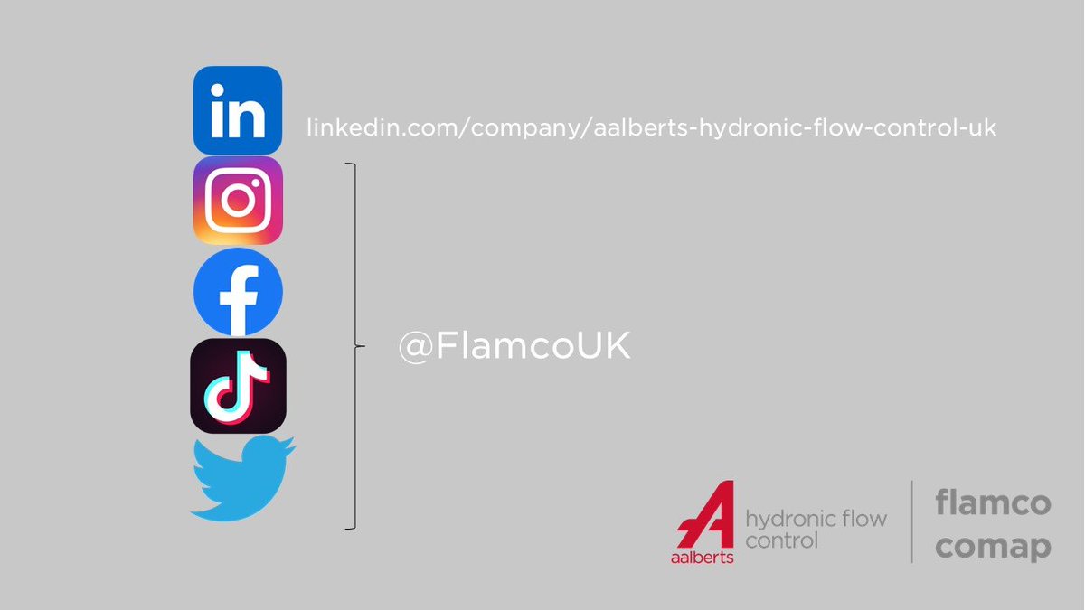 Did you know... 💭💡

We are on plenty of social media channels - follow us and make sure you don't miss anything!

#SocialMedia #Flamco #Aalberts #hydronicflowcontrol #Comap #LinkedIn #Instagram #Facebook #TikTok #Twitter #Conected