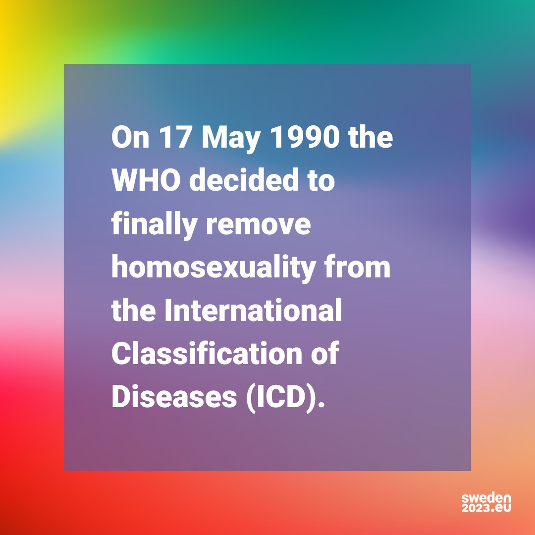 SwedeninSA's tweet photo. “Human rights are universal &amp; apply to everyone. The @sweden2023eu Presidency continues to stand up for equal treatment &amp; the right to be who you are – everywhere &amp; always,” says Paulina Brandberg, Minister for Gender Equality and Working Life.

#IDAHOT #LGBTIQI #UnionOfEquality https://t.co/AYAvF8bEjz
