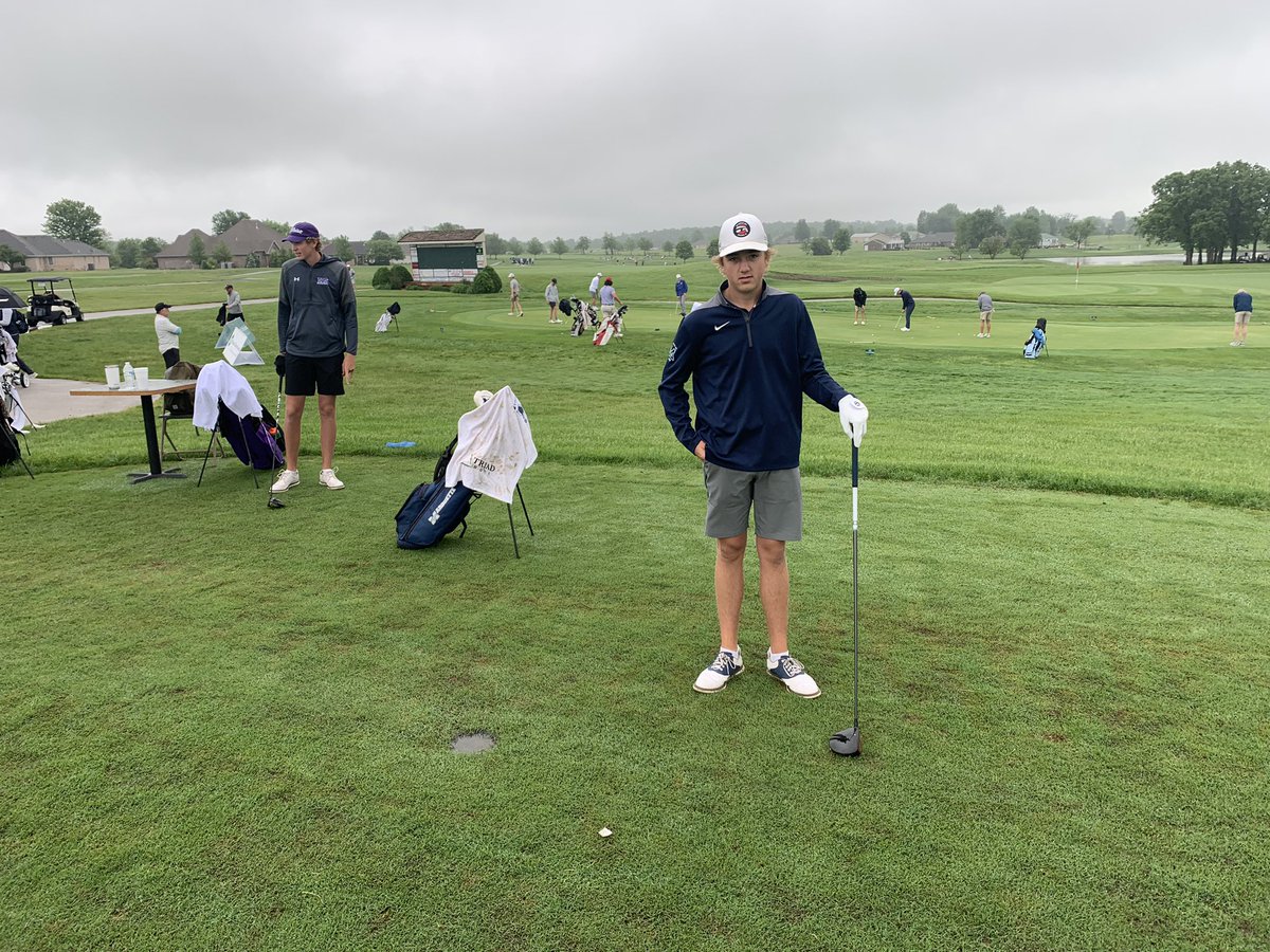 MHSStangsGolf's tweet photo. Day #2 for State Golf. The course is wet but they are ready. https://t.co/MCSfmdMzyu