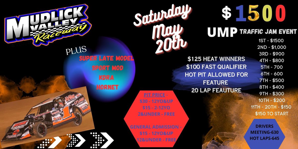 We shared the date for our first increased payout UMP MOD event back in February and it's finally
 here! 

May 20th - UMP MODIFIED EVENT - $1500.00
