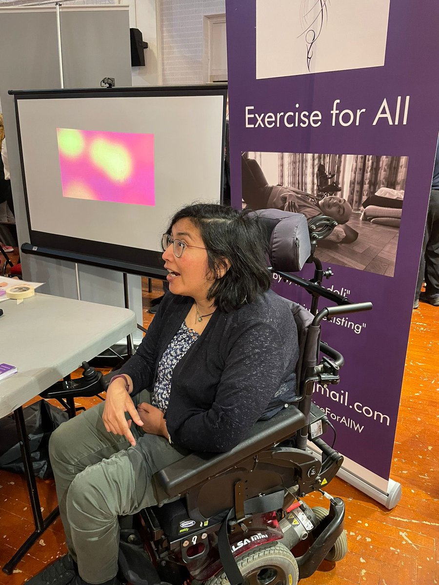 ExerciseForAllW's tweet photo. We had a brilliant time at the @KeepingMeWell Health&amp;Wellbeing Fayre @BarryMemo today! Amazing to talk to so many about barriers that prevent disabled people from exercising. Thanks to @TegidRoberts @o_pierrepoint @Faye2Fit for coming and helping. https://t.co/5bVuVUUwp3