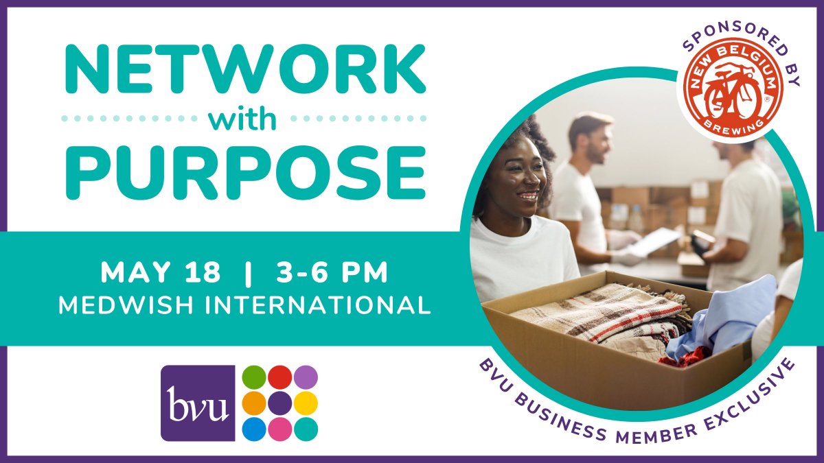 Employees of our BVU Business Members are invited to join us THIS THURSDAY for a networking night at MedWish International, where you'll meet other community-minded professionals while volunteering.

Register: volunteerconnect.bvuvolunteers.org/opportunity/a0…