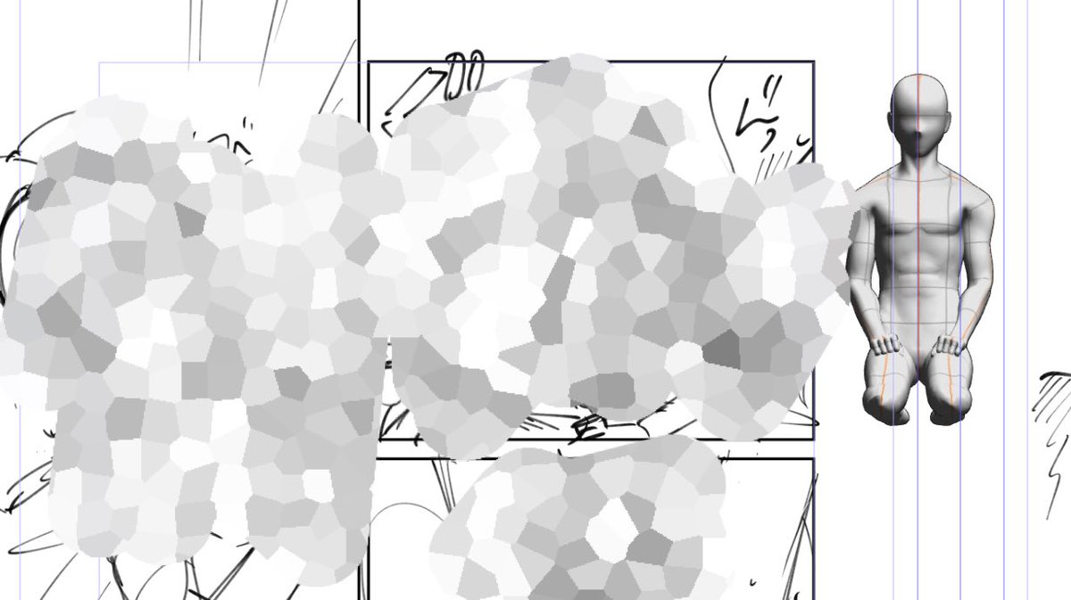 今回は使ってみるか…と思って読み込んだもののいい感じに活かせなくて文字通り正座待機してる3Dモデルくんです