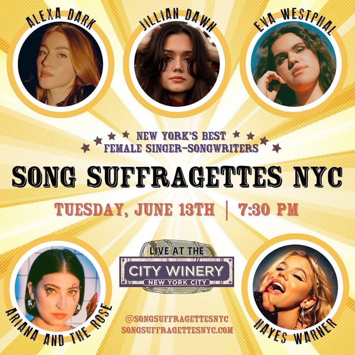 WE HAVE NEWS… 🤩 see you soon, NYC! @CityWineryNYC