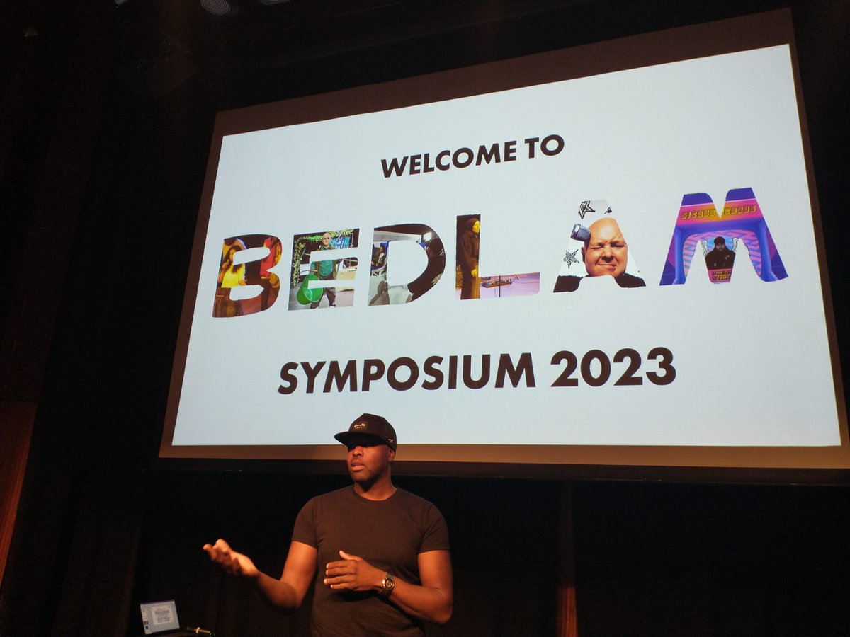 sampad_arts's tweet photo. We're at the @BEDLAM_festival Symposium today, talking all things Arts and Mental Health.

It's been a brilliant day of learning, reflection and connection.

Pictured: Film Maker Danny Alexander https://t.co/hf39ylTYTb