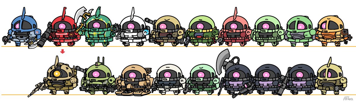 「Daily Zaku Zaku I sniper type "Loni.. do」|Affeaのイラスト