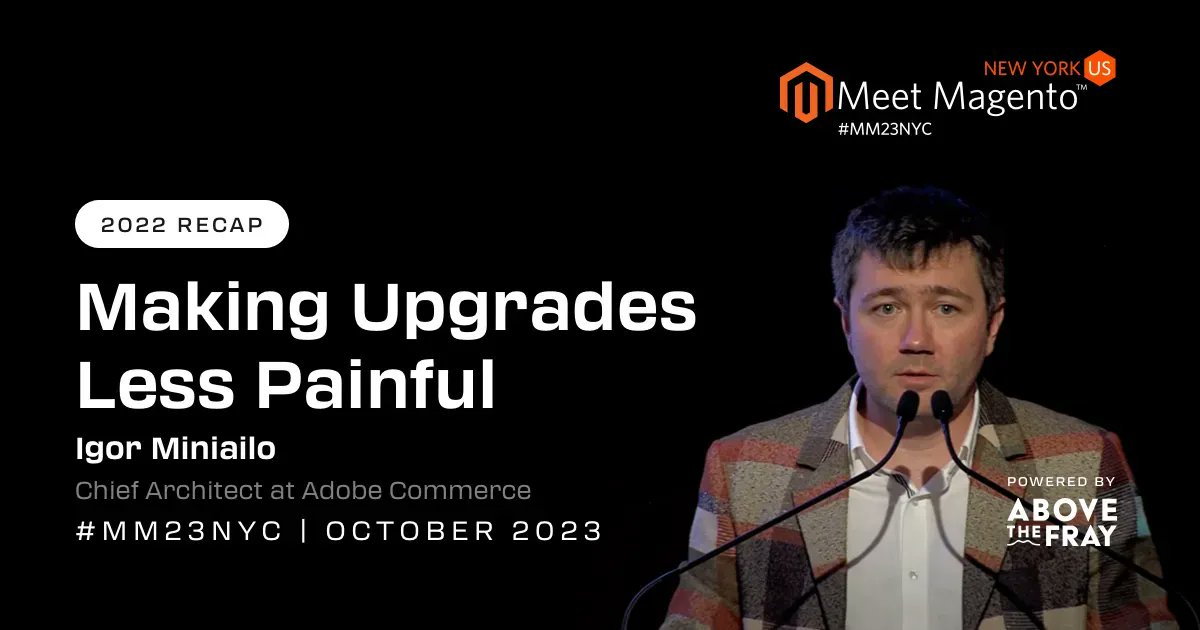 If you've never been to a Meet #Magento event before, this is exactly the kind of technical insight you can expect to gain from industry veterans like <a href="/iminyaylo/">Igor Miniailo 🇺🇦</a>, Chief Architect at <a href="/AdobeCommerce/">Adobe Commerce</a>. buff.ly/3pgwnzN #MM23NYC #MagentoAssociation #SpeakInNYC #ecommerce