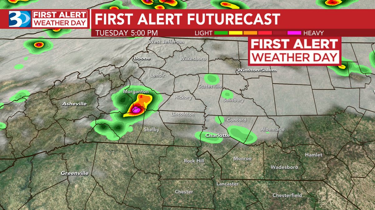 Al Conklin WBTV on Twitter "Today is a wbtv_news FIRST ALERT WEATHER