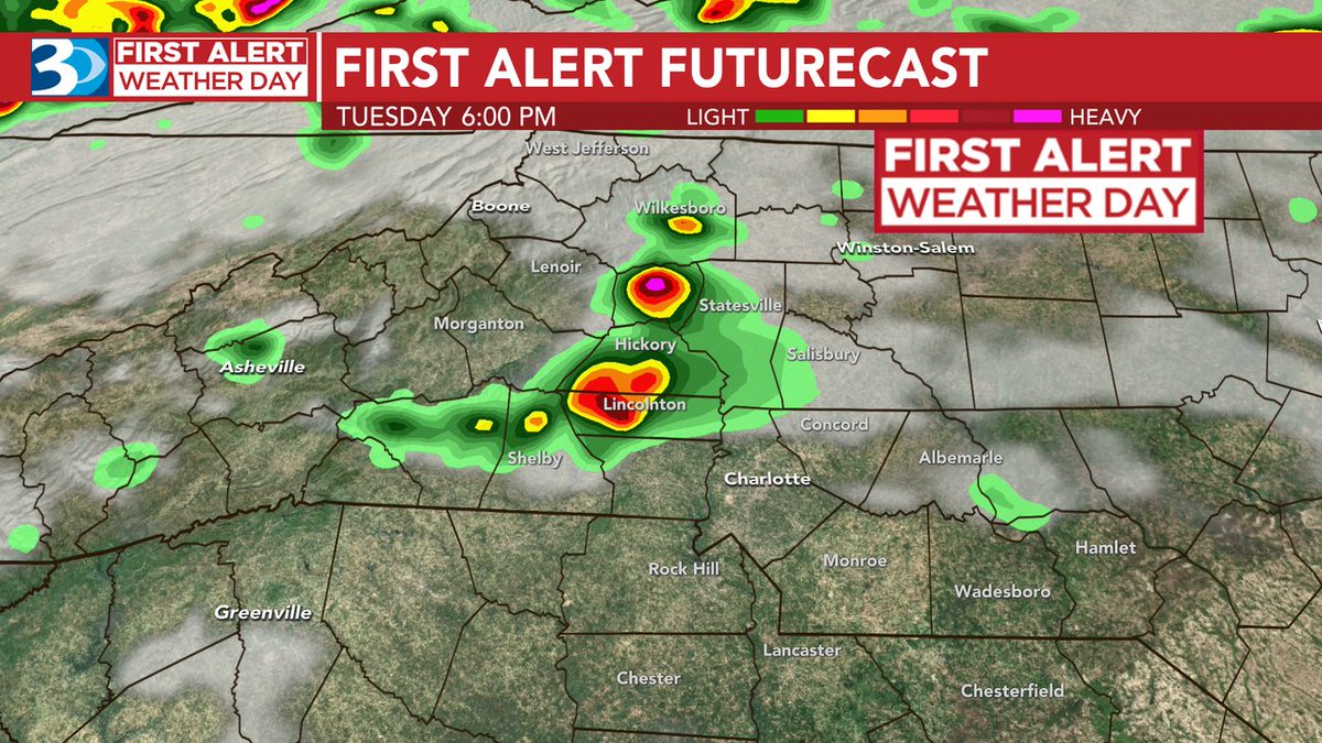 Al Conklin WBTV on Twitter "Today is a wbtv_news FIRST ALERT WEATHER