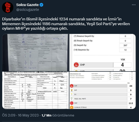 Aslında olan;

Böyle bir şey yok :)

Görseller CHP sistemine ait. Sn. Kılıçdaroğlu'nu 5 puan farkla önde gösteren hani

Sn. İmamoğlu ve Yavaş'a açık açık asılsız rakamlar söylettiren sistem

Hatta CHP'nin fonladığı Anka Haber Ajansı'nın yalanladığı

Koltuk numaraları başladı :)