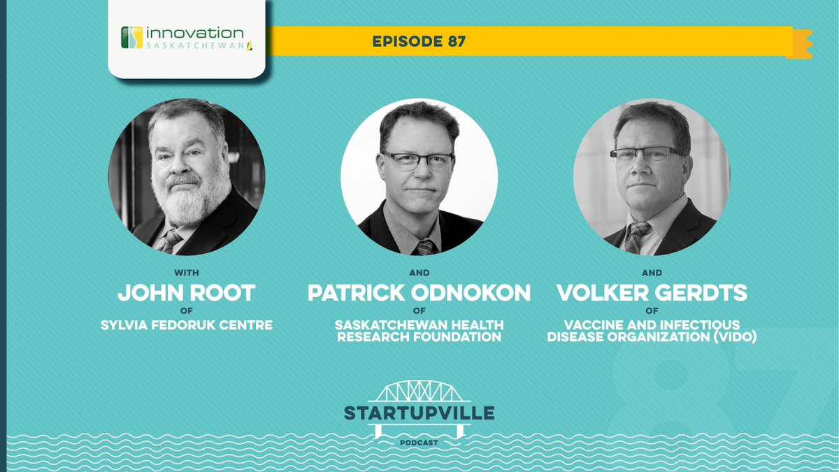 We're celebrating #InnovateForHealth on our podcast by exploring the groundbreaking contributions of three SK-based research institutes:

💉Dr. Volker Gerdts, <a href="/VIDOInterVac/">VIDO</a> 

🩺 Dr. Patrick Odnokon, <a href="/_SHRF_/">Saskatchewan Health Research Foundation - SHRF</a>

🔬Dr. John Root, <a href="/FedorukCentre/">Fedoruk Centre</a> 

LISTEN: ow.ly/gVsr50On1LP #CIW23