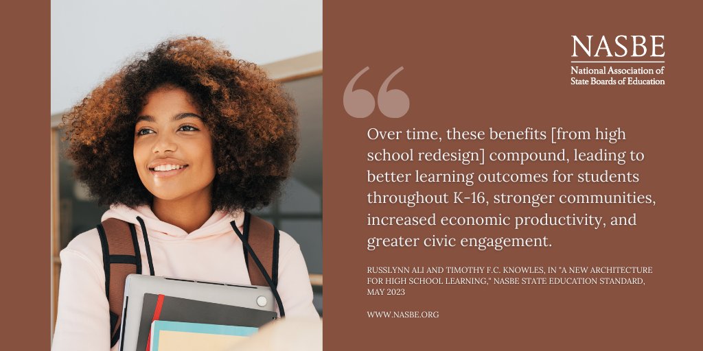 If education leaders are serious about ditching the industrial model of schooling, #HighSchool is a good place to start, say @RusslynnAli and @CarnegieFdn Knowles. Changes there both press K-8 to step up and improve postsecondary outcomes. #NASBEStandard - ow.ly/aysx50OnYtK
