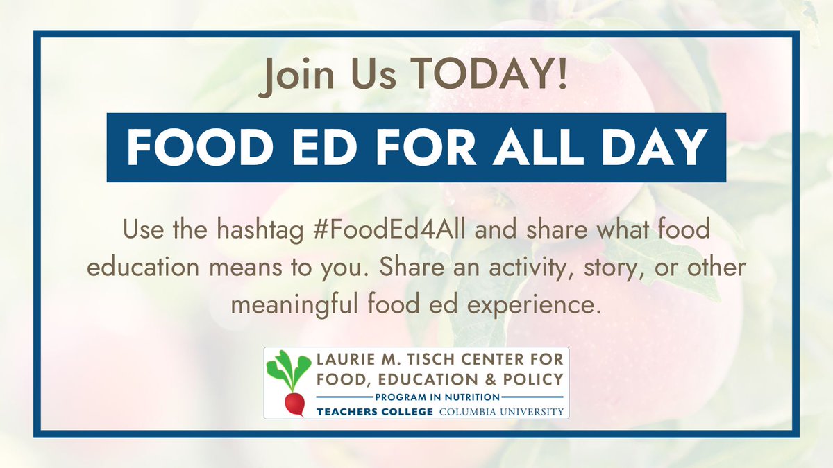 Food and nutrition education isn't just about teaching kids what to eat – it's also about fostering a lifelong love and appreciation for healthy, delicious food. Let's inspire our children to embrace healthy eating and live their best lives. #FoodEd4All