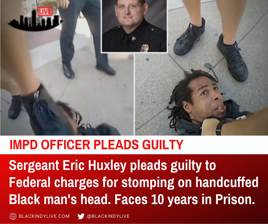 Indianapolis Police Sergeant Pleads Guilty to Civil Rights Charge for Brutal Assault on Black Man blackindylive.com/indianapolis-p…

#Policebrutality #antiblackracism #newblackmedia #policereform