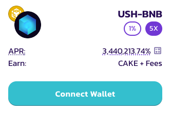 📢 The $USH-BNB v3 Farm from unshETH (<a href="/unsheth_xyz/">unshETH</a>) is now live on BSC PancakeSwap!

👨‍🌾 Stake $USH-BNB (1% fee tier) v3 LP to Earn CAKE: pancakeswap.finance/farms?chain=bsc

👉 APR will drop as liquidity increases

ℹ️ If the APR is loading, it means there is no LP in the Farm yet