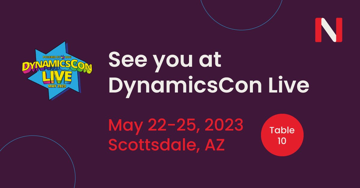 The Netstock team can't wait to meet you next week at @Dynconference. Come say 👋 at table #10! @KEWainwright @KohlmanAlayne @WarrenOwen16 

#microsoftdynamics #msdynamics #erp