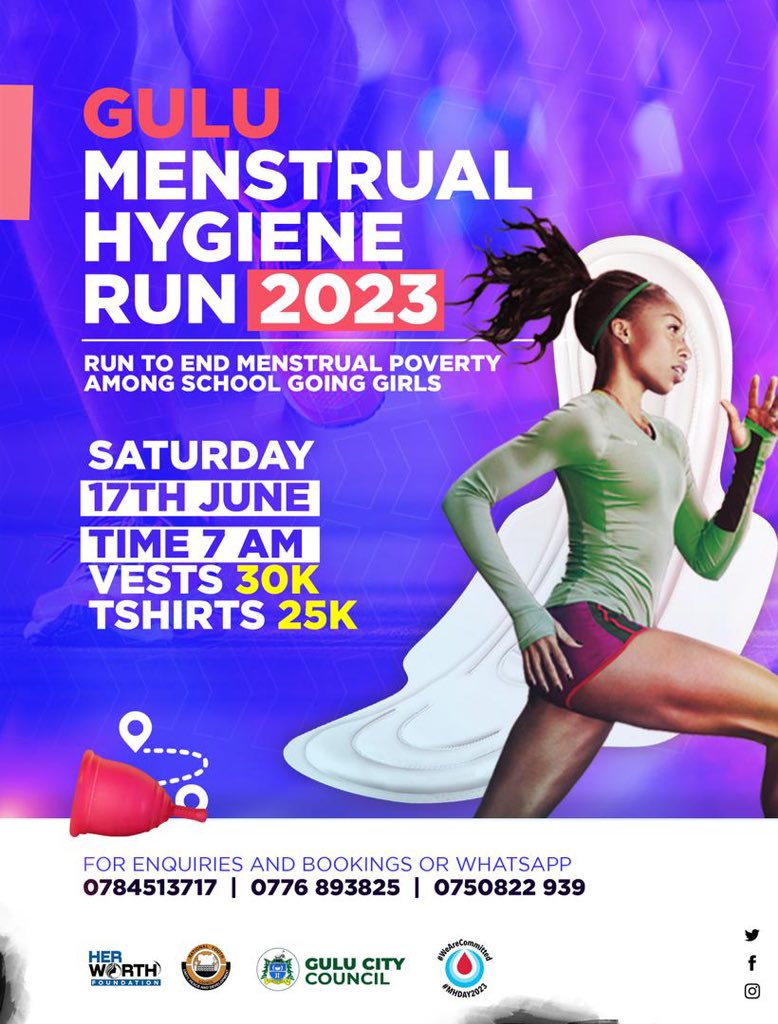 Do you have a mother, sister, daughter, niece, wife or/ and a girlfriend ??

Join us @Her_Worth_fndn in this run, and lets end #MenstrualPoverty in school going girls✊🏽.
#WeAreCommitted
#MenstrualAwareness2023
 #MenstrualHygieneDay