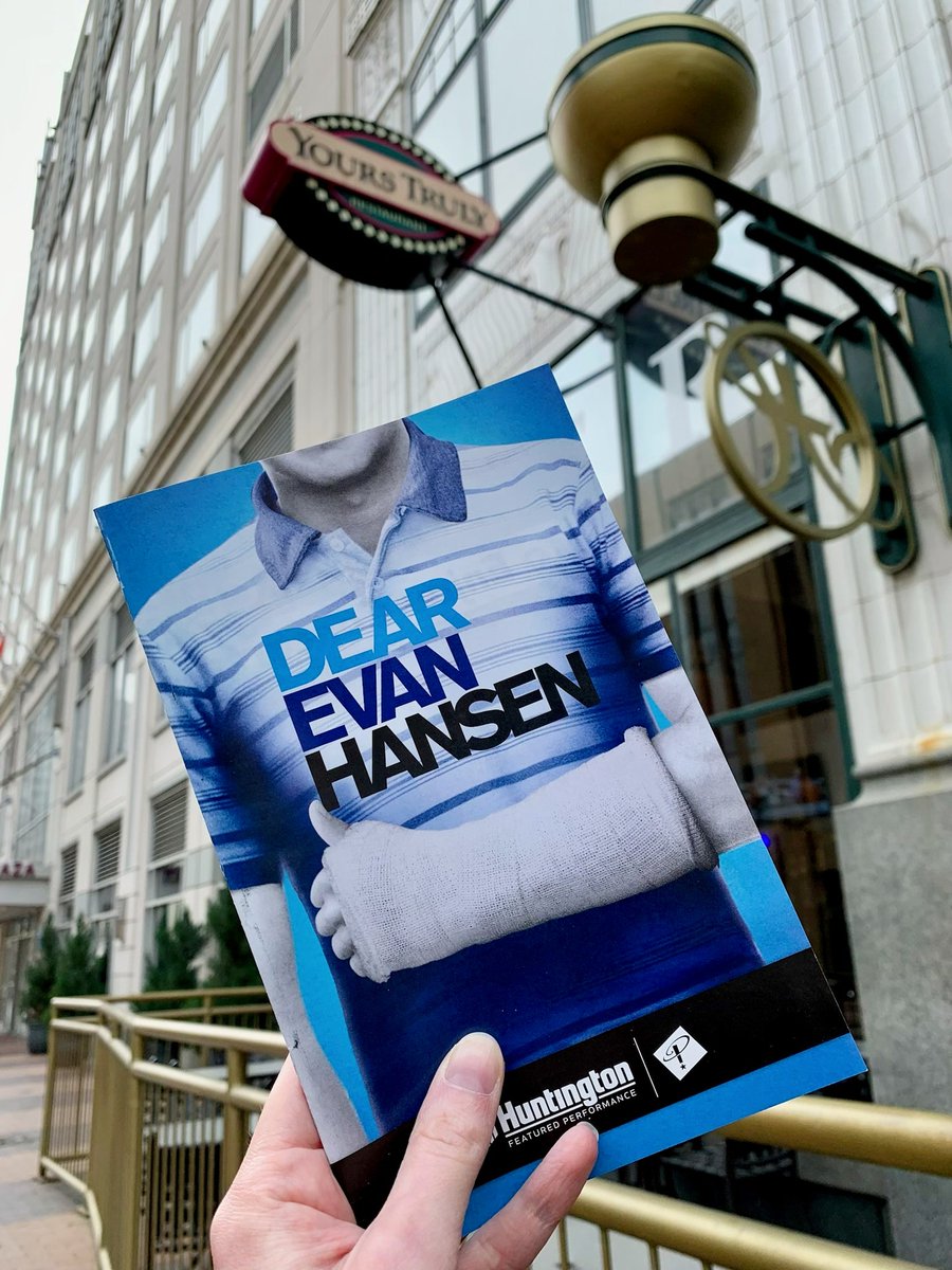 Dear @psqdistrict,

It's going to be a great week &amp; here's why. DEAR EVAN HANSEN is at <a href="/playhousesquare/">Playhouse Square</a> 🎭 until Sun, May 21. We're going to <a href="/yourstrulytweet/">Yours Truly Restaurants</a> for a pre-show meal, but if "anybody needs a map" for other restaurants, go to the link in our bio.

Sincerely,
Us
#BWYCLE