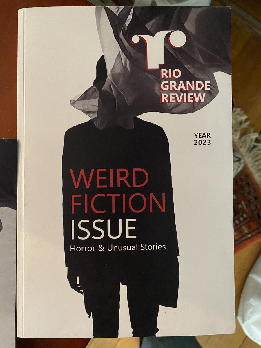 Received my contributor copies of the @rgrutep today. They did a beautiful job presenting my #prosepoem The Substance In The Shadow in their #WeirdFiction issue. 

Check out the #spooky illustration which accompanies my piece as well. 

#poetry #poetrycommunity #horror