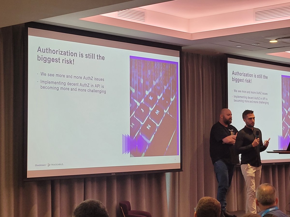 TheMarkONeill's tweet image. Very true that authorization is a big risk for API security. But why then do so many solutions focus on anomaly detection for API traffic, and few focus on locking down authorization for APIs #APIDays