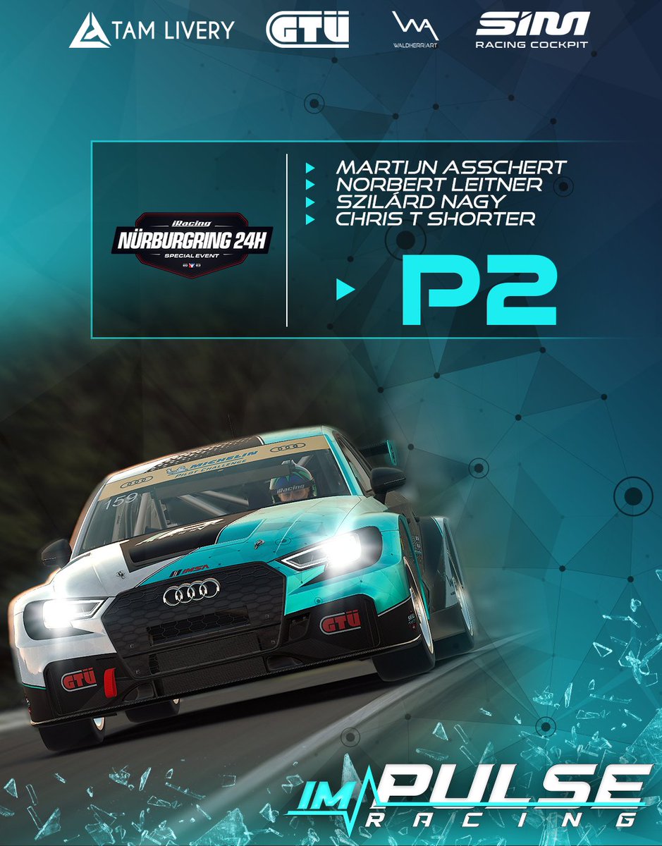 Amazing getting this result after the trouble in the night with 8,5 minutes of repairs. Very proud to be second of the world!

We probably could have challenged Heusinkveld, but it is all about surviving the Green Hell as well. 

Thanks to the whole team for making this happen!