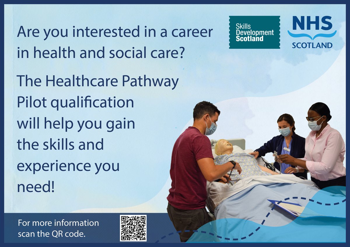 NHS Scotland Academy, @skillsdevscot and health boards across NHS Scotland have developed a new pathway pilot that will provide high school students in S4, S5 and S6 with the opportunity to gain a formal qualification🏥To find out more, visit 👉nhsscotlandacademy.co.uk/widening-acces…