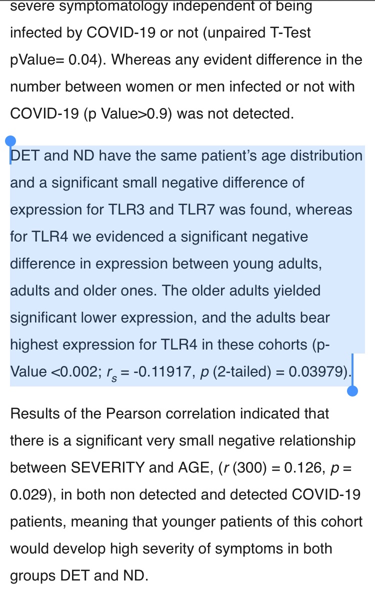 Could higher TLR4 expression seen in young adults affect how they respond to C19 vaccines?
