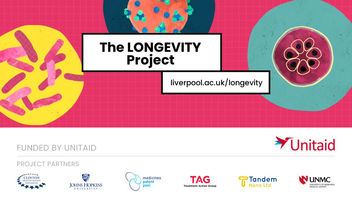 CELTLiverpool's tweet photo. The #LONGEVITY project aims to revolutionise healthcare in LMICs. With #longacting medicines, we can reduce the burden of #Malaria, #TB, and  #HepatitisC. 

Find out about our objectives👇 
https://t.co/C0SitsY7Jx 

Funded by @UNITAID https://t.co/bMYNnajgRk