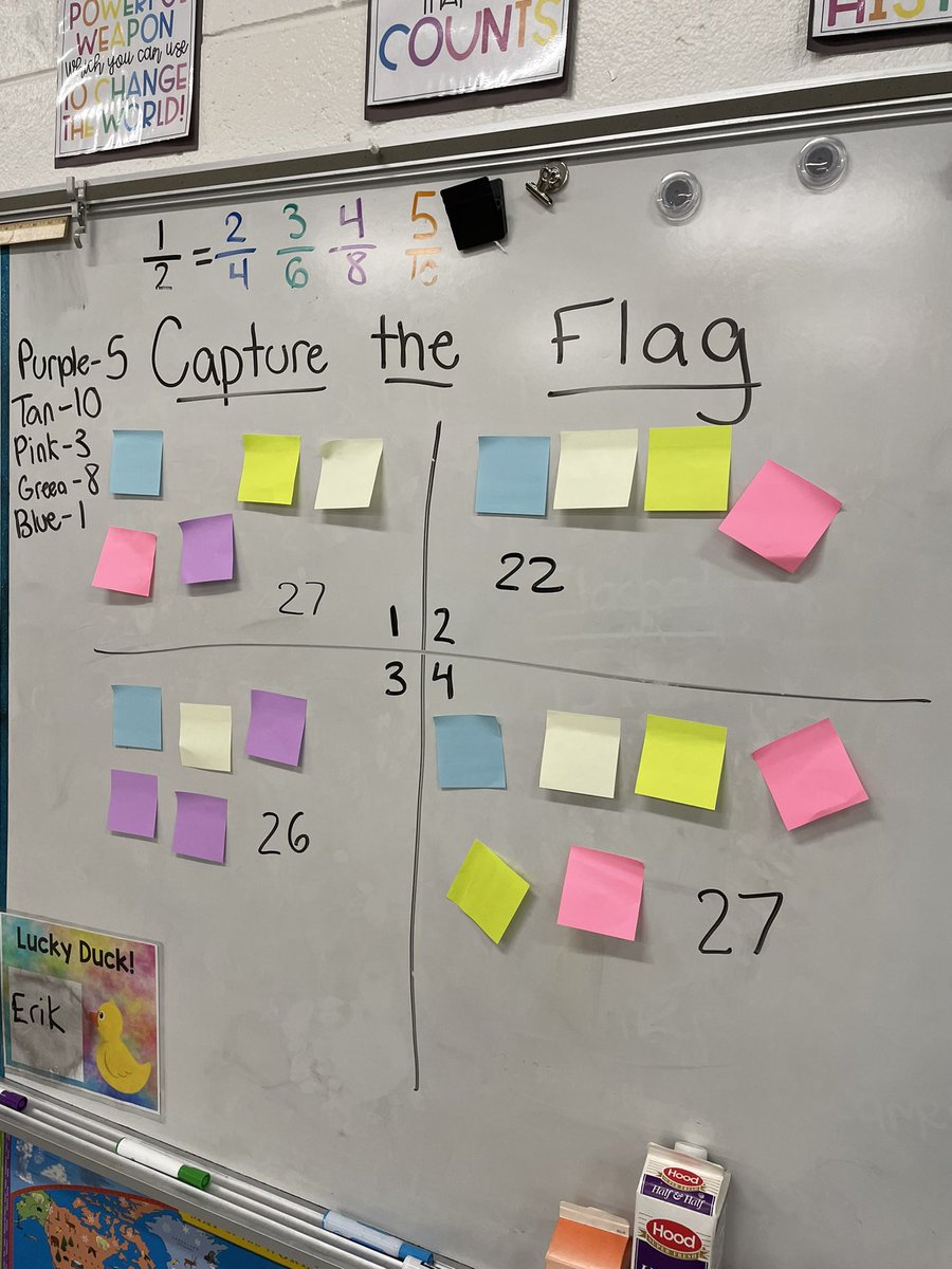mswheeler8's tweet photo. Who said EOG prep had to be boring?!Students played “capture the flag” today to review poems. For each correctly EXPLAINED answered, teams could take a “flag” worth an unknown amount of points from another team to try and win the most points! @Smith_Seabees https://t.co/30kPLDSRPu