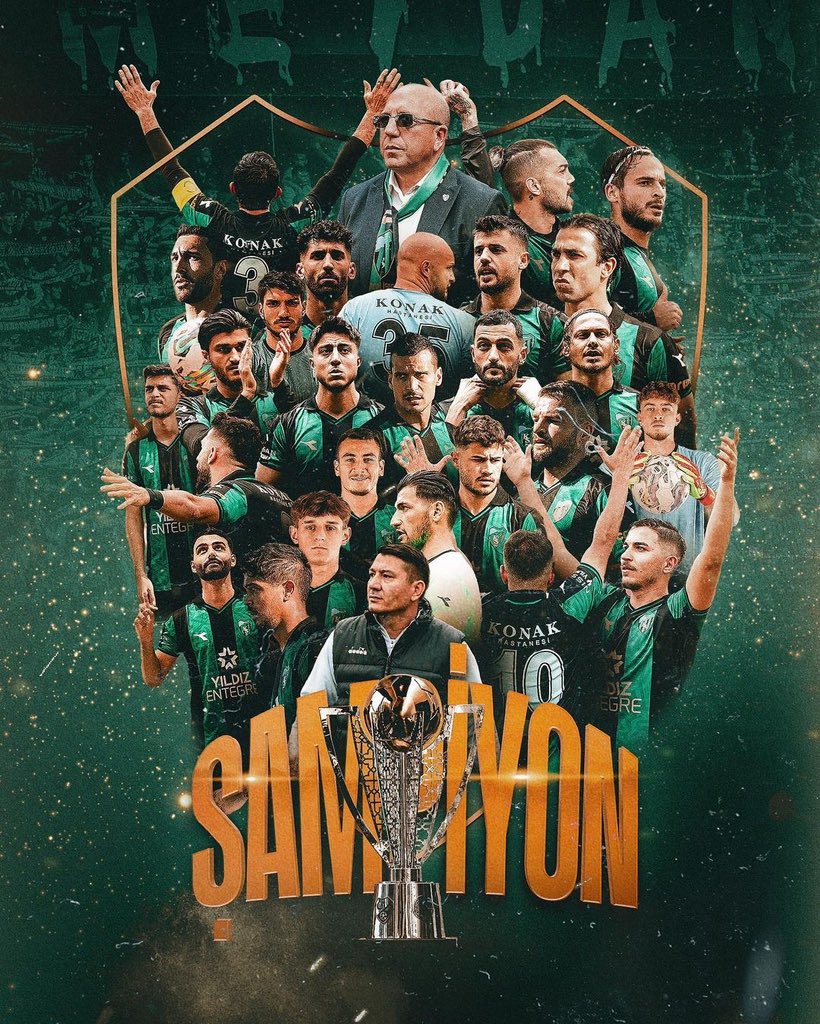 🏆 Şampiyon <a href="/Kocaelispor/">Kocaelispor</a> 

TFF 2. Lig kırmızı grubu şampiyon tamamlayarak Spor Toto 1. Lig'e yükselen kardeş takımımız Kocaelispor'u ve kardeşlerimiz <a href="/hodrimeydantd89/">Hodri Meydan</a> ‘ı yürekten tebrik ederiz.