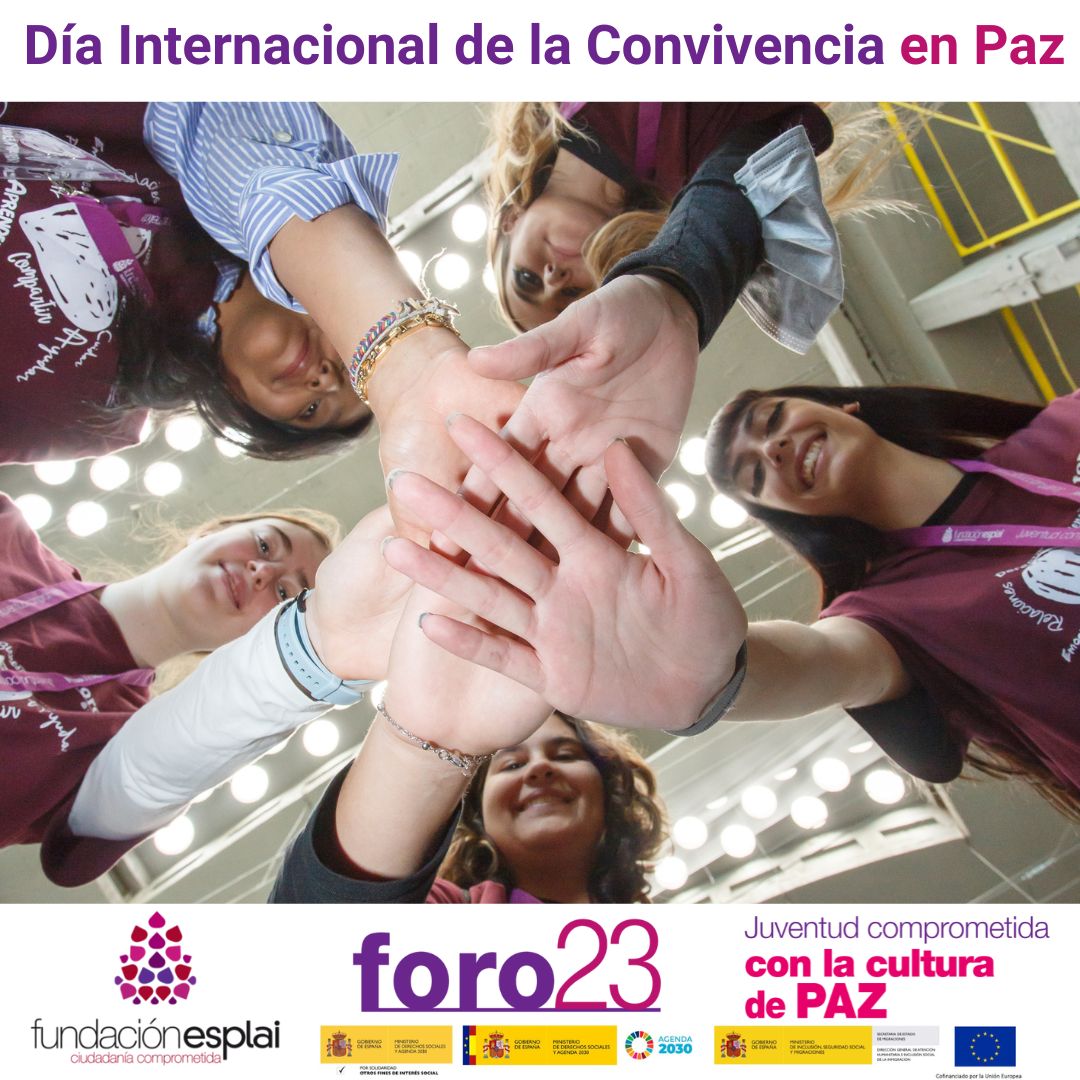 fundacionesplai's tweet photo. 🕊️El Día Internacional de la Convivencia en Paz🕊️anunciamos el #ForoFE22 sobre la #PAZ, el respeto y la tolerancia hacia nosotros y los demás. 
El 3 de junio #FundaciónEsplai comienza el #ForoEsplaiCulturaPaz en #Madrid con actividades sobre #CulturaDePaz 
https://t.co/xwHNiwL4mM https://t.co/4AEro4hEJC