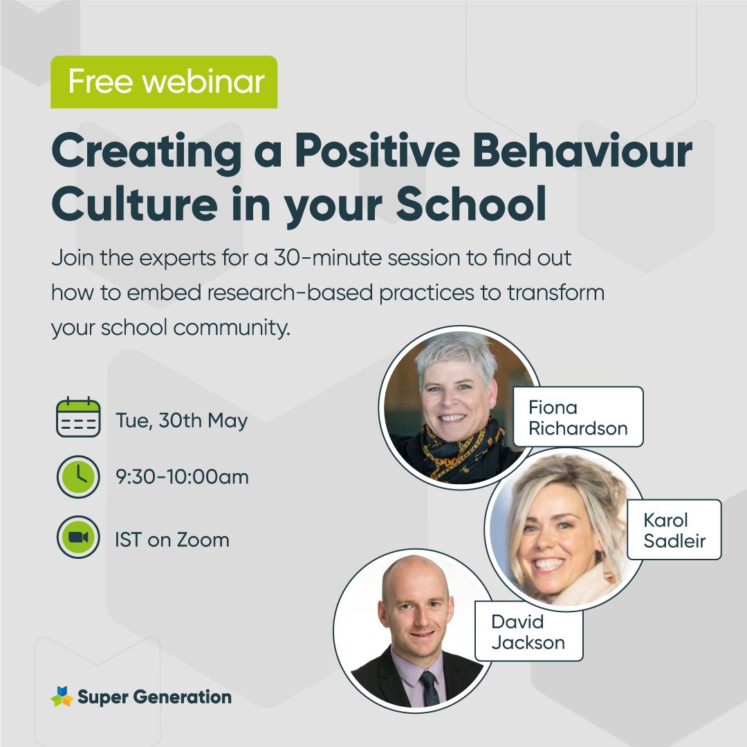 Created in collaboration between behaviour expert Fiona Richardson and school leader Karol Sadleir, this course has been developed to provide teachers with the necessary strategies to foster a culture of positive behaviour within their classrooms. 👉bit.ly/41lgIfR