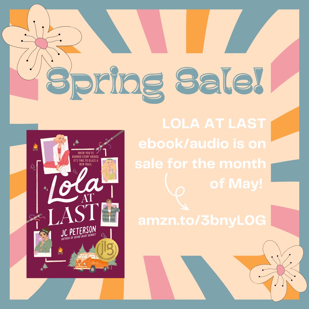 All! Month! Long! Get LOLA's audio and ebook on sale. My summertime YA rom-com is perfect for getting excited to hike, camp ... or lounge poolside (Lola doesn't judge) #booktwt #amreading #summerreading