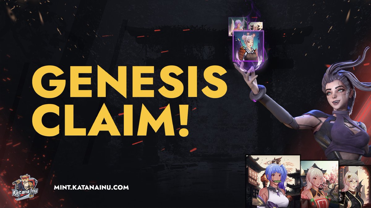 🔥Tüm Genesis Katana Inu sahiplerini çağırıyoruz!🔥

Forge mint'ten önce Genesis sahiplerinin bir fotoğrafı çekildi 📸

💎Mint.katanainu.com adresine gidin ve sadece gaz ücretlerini ödeyerek özel Champion Forge NFT'lerinizi bugün talep edin!