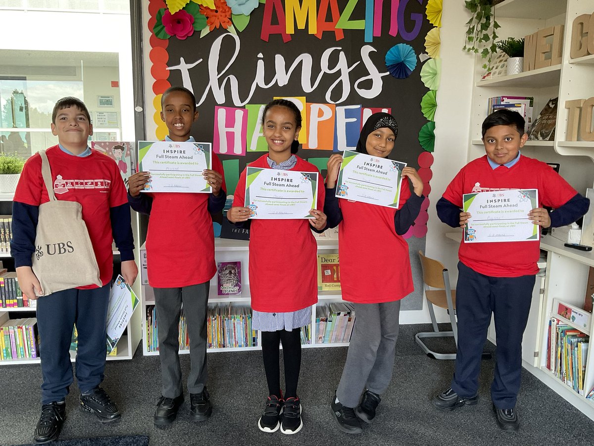 Yesterday, some of our fantastic year 5 children had the opportunity to visit <a href="/UBS/">UBS</a> to engage in science, technology &amp; engineering activities. We are so proud of the hard work and enthusiasm which got them to this point! Meet the next generation of STEM leaders! <a href="/TFPrimaryN1/">Thomas Fairchild Community School</a>