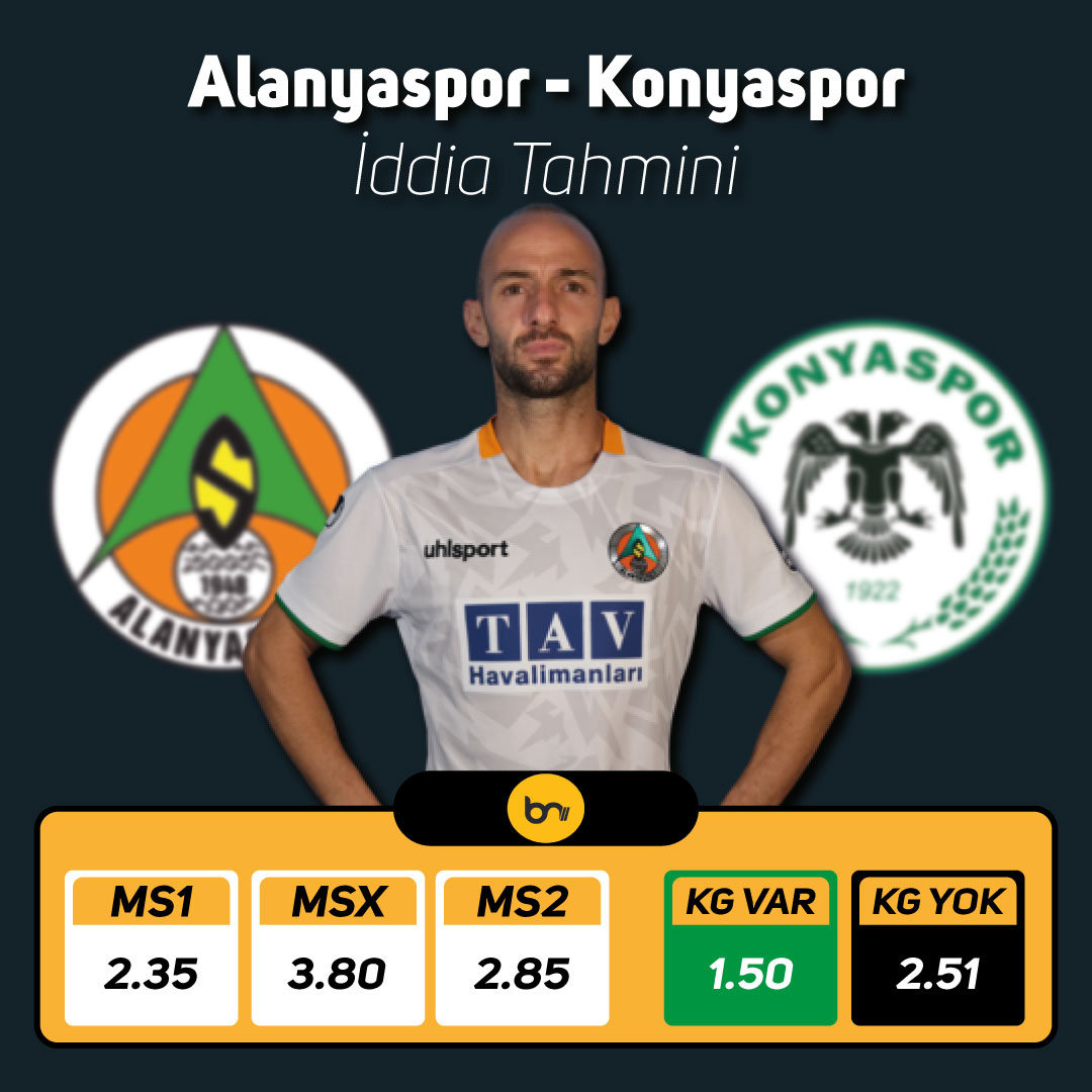 Bahisite's tweet photo. ⚽Günün Maçı İddia Tahmini
📺Alanyaspor - Konyaspor
✔️KG VAR  | x1.50

Üye olup oynamak için  https://t.co/oUwuH2k0ap 

#alanyaspor #galatasaray #GSvİBFK #İSTvGS #ultrAslan #GalatasarayınMacıVar #gs #süperlig #ilkaygündoğan #keremaktürkoğlu #icardi https://t.co/PacwlcxJuY