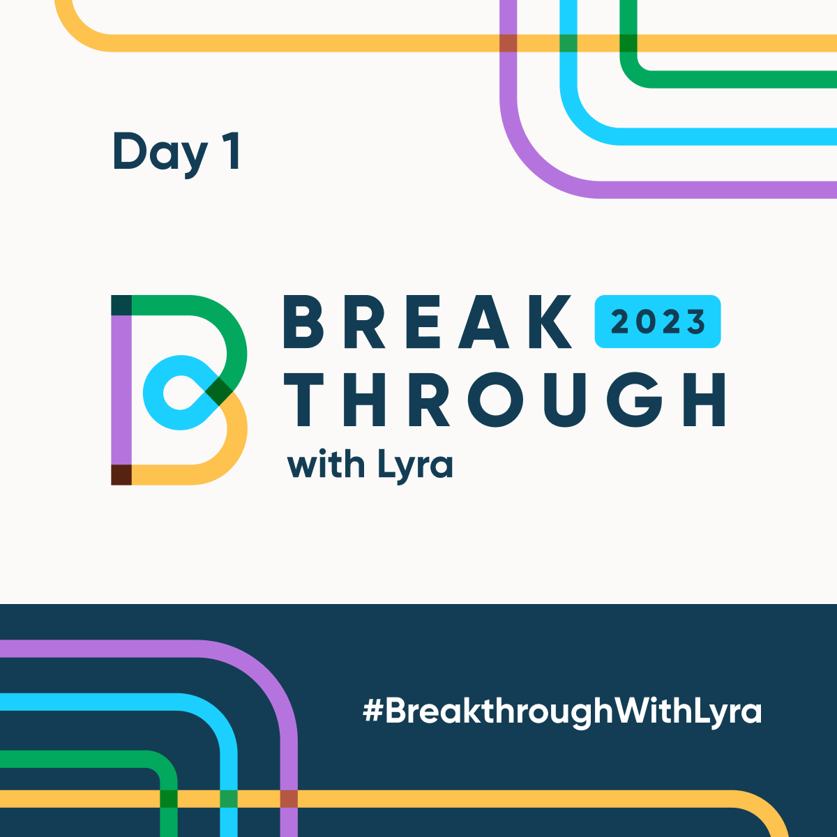 We're excited to officially start Day 1 of #BreakthroughWithLyra! We have fireside chats, keynotes speakers, and breakout sessions on deck for today.  Stay tuned here! We'll be sharing highlights throughout the day.