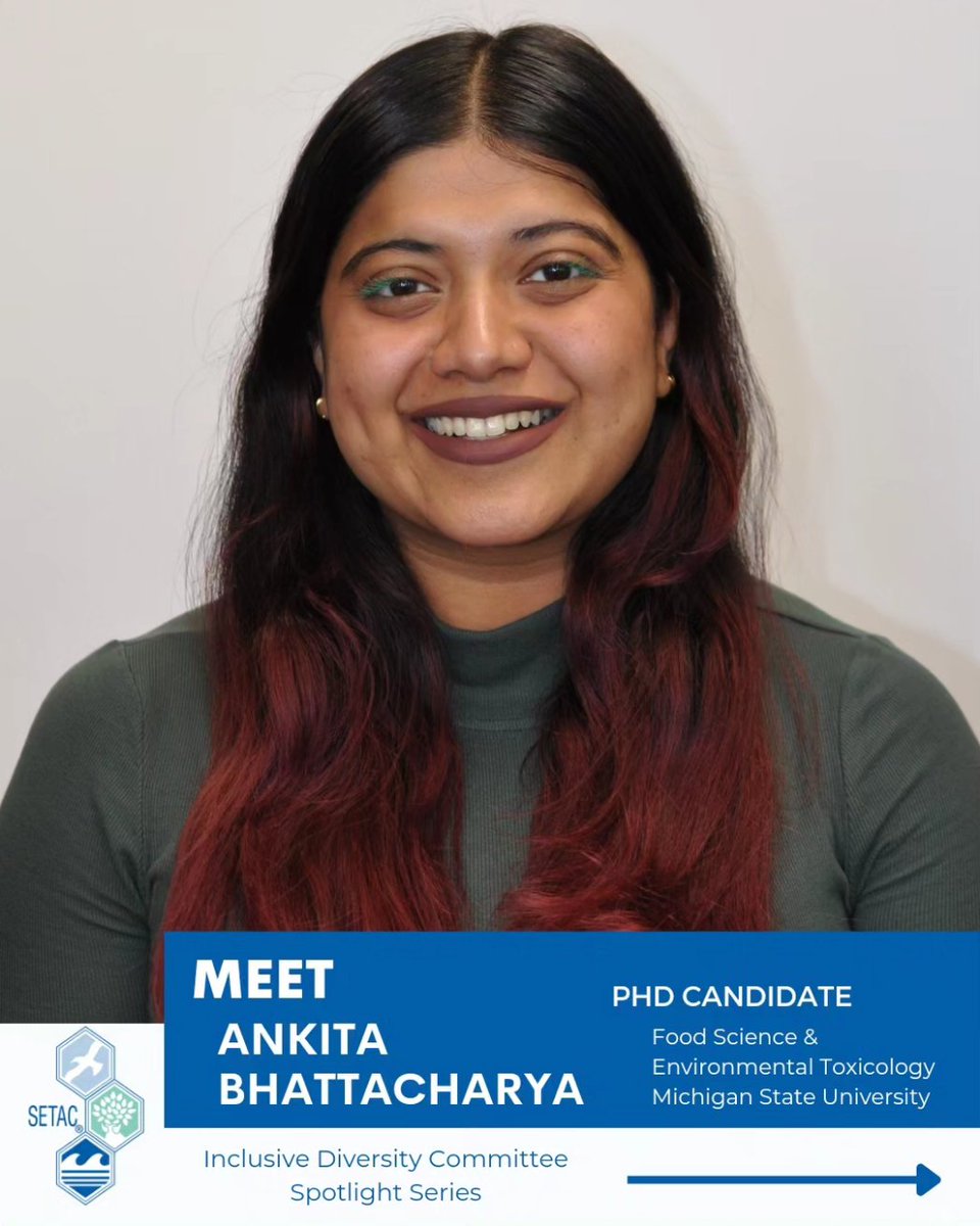 To highlight the diversity STEM, the @SETAC_world Inclusive Diversity Committee is sharing spotlights of scientists in our field! Recently, we interviewed PhD. Cand., Ankita Bhattacharya to share her journey in STEM! IG: instagram.com/p/CsTvTjEubyT/ LinkedIn linkedin.com/pulse/intervie…