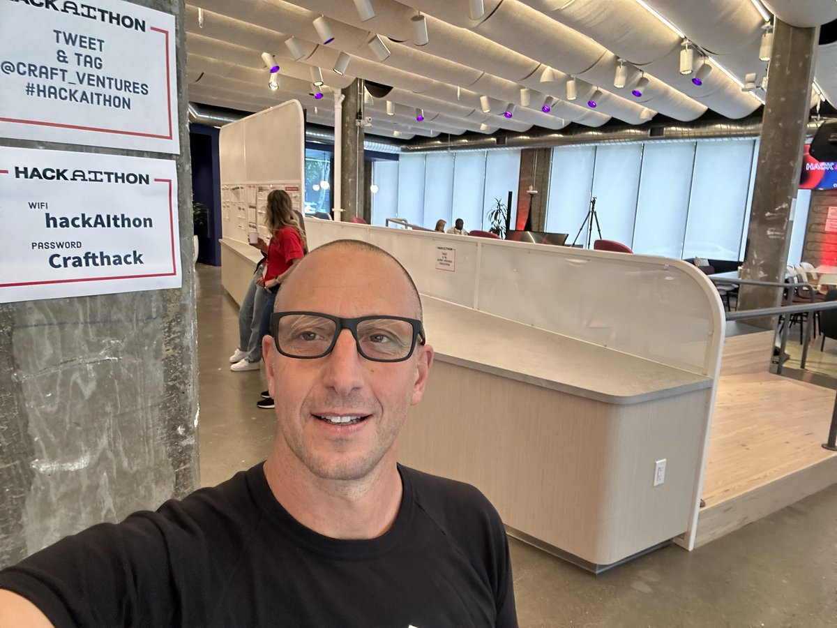 aginsburg's tweet image. Here we go @buzzycompany @craft_ventures #hackaithon