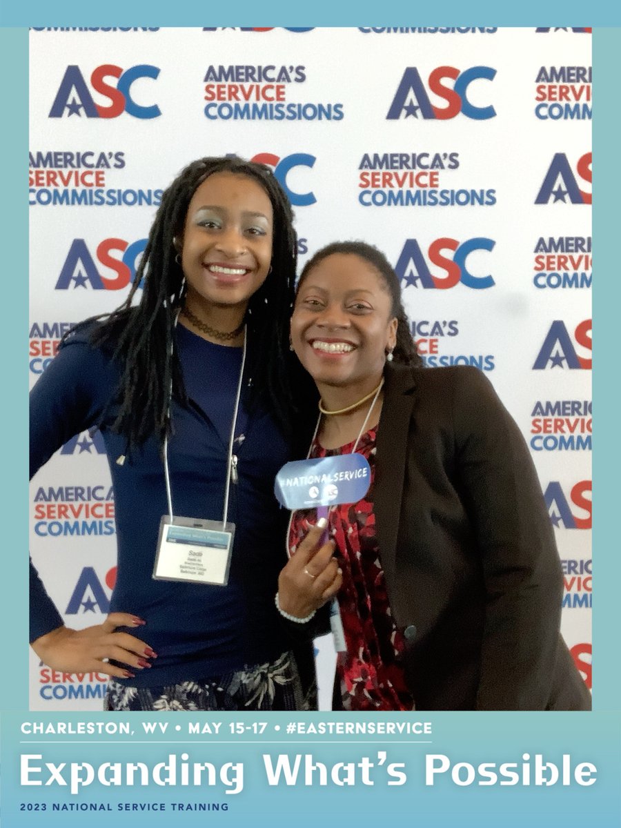 statecommission's tweet photo. Hey #EasternService attendees, don't forget to stop by the Exhibit Hall and meet some great exhibitors and sponsors, like our Year of Silver sponsors @americalearns and @givepulse. You can also take a photo in our photo booth, sponsored by @Sisgigroup! https://t.co/Fdu1tpGLCo