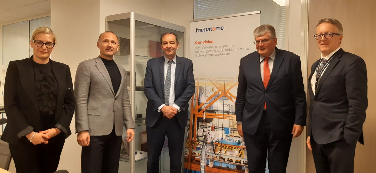 .<a href="/BernardFontana/">Bernard Fontana</a> and Lionel Gaiffe hosted and met with Rossen Hristov, Minister of #Energy of Bulgaria. 
#Framatome is fully engaged and will provide a reliable source of fuel that ensures safe and long-term operations of #KNPP and all other European VVER utility customers.