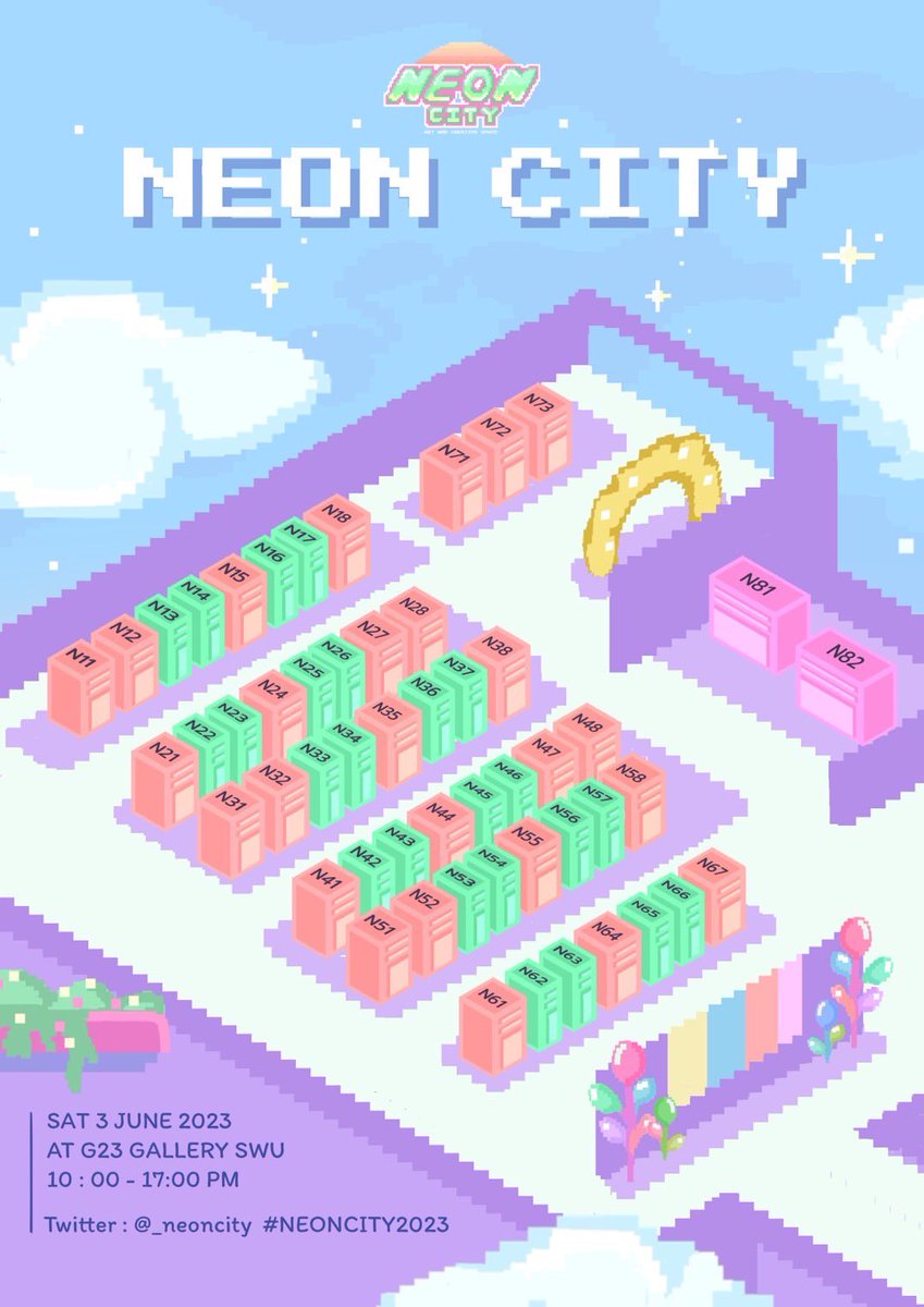 _neoncity's tweet photo. — Beep beep ✨🌟

มาแล้ว 💚 ผังเมืองสำหรับชาวเมือง #NEONCITY2023 ทุกท่าน 🌇🎡

📢 นัดเข้าเมืองของเราวันที่ 3 มิ.ย. 66 เวลา 10:00-17:00 น.

เรารอชาวเมืองทุกคนอยู่น้า 🫶🏻🌈💕 https://t.co/q8oDzQb4yg