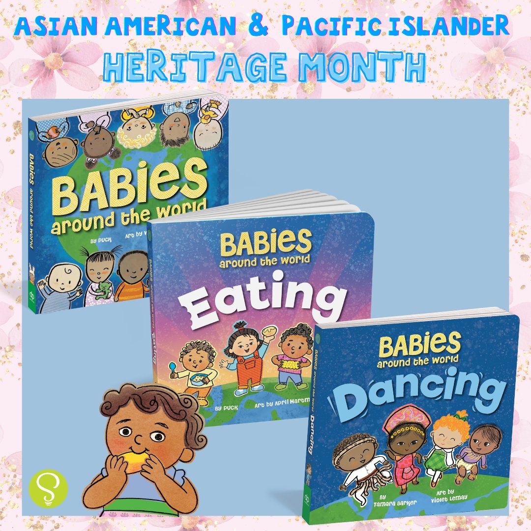 Try out our new board book series - Babies Around the World! 🌏 Each page shows babies all over the world enjoying dancing, eating, and more!

Written by Tamara Baker and Puck, Illustrated by Violet Lemay and April Hartmann

#boardbooks #diverseboardbooks #booksfortoddlers