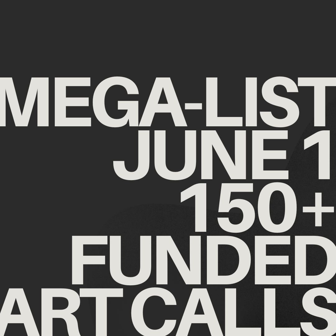 It’s officially the next @PilotArtList! The big June mega-list has 150+ funded art calls with summer deadlines. Sign up: pilotartlist.com