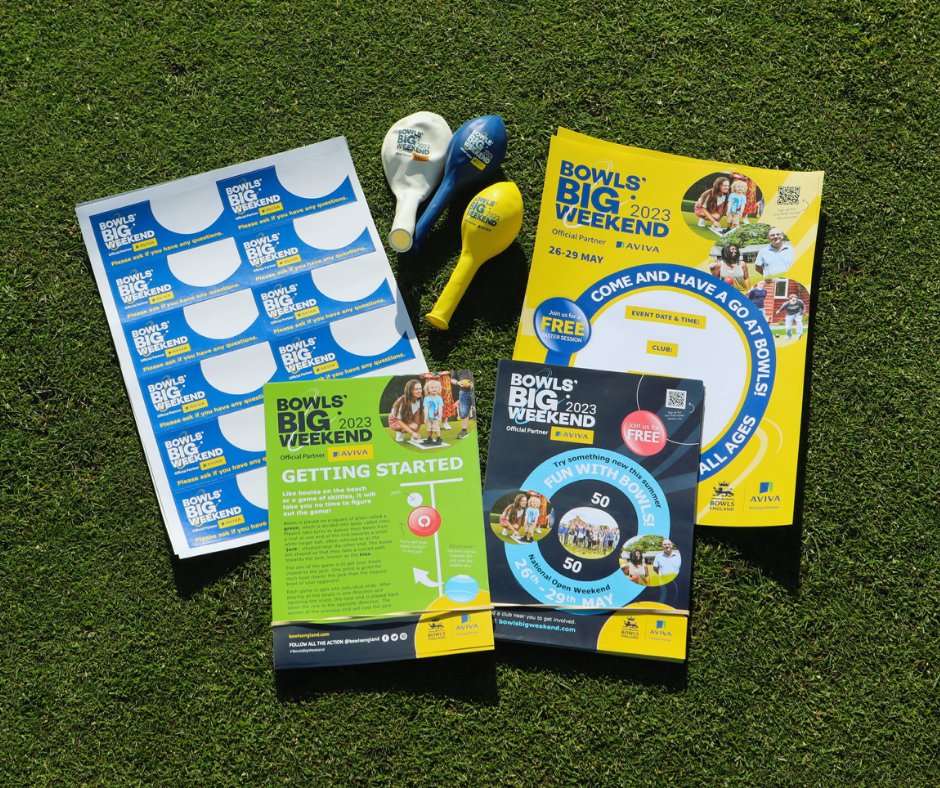 The last registration date to receive resource packs in time for Bowls' Big Weekend is Thursday 18th May! ⌛ Make sure your club doesn't miss out on registering an event! 📝 Get your club involved here 🔽 bit.ly/BowlsBigWeeken… #BowlsBigWeekend | #AvivaBowls | @avivaplc